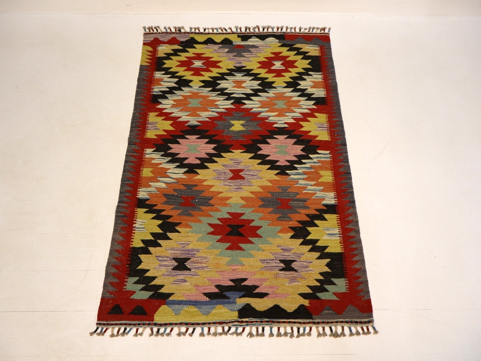 Afghan Maimana Kilim Rug | 3' 3