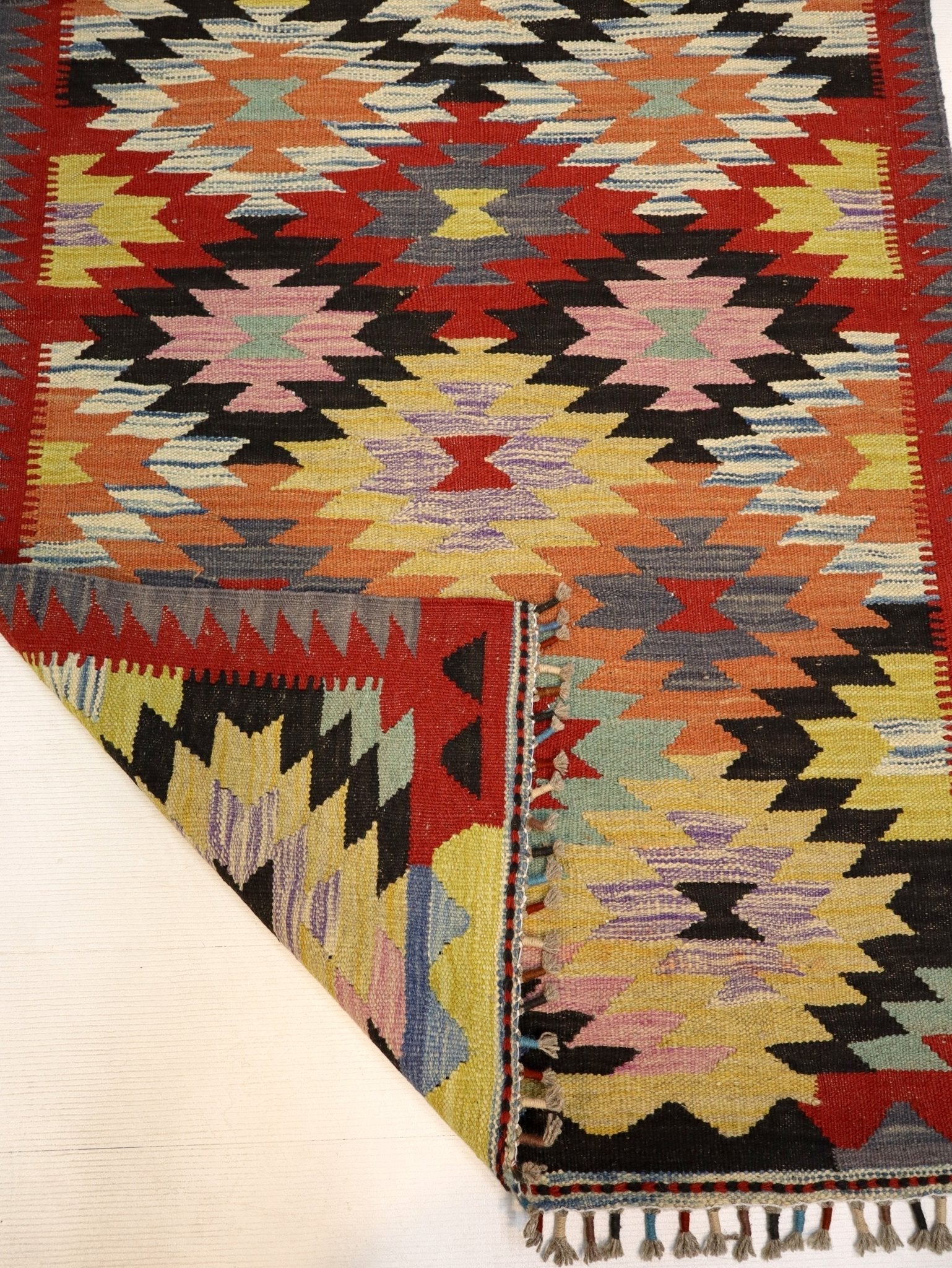 Afghan Maimana Kilim Rug | 3' 3