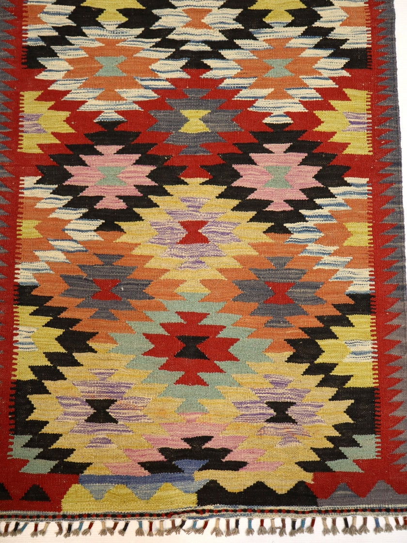 Afghan Maimana Kilim Rug | 3' 3