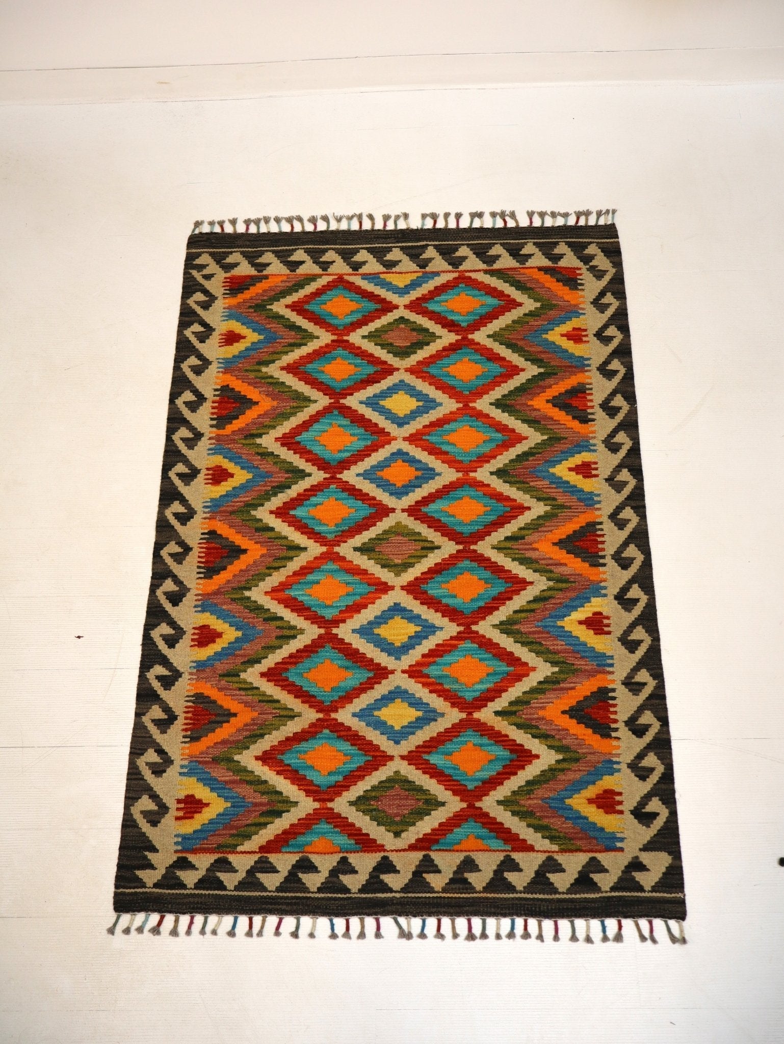 Afghan Maimana Kilim Rug | 3' 4