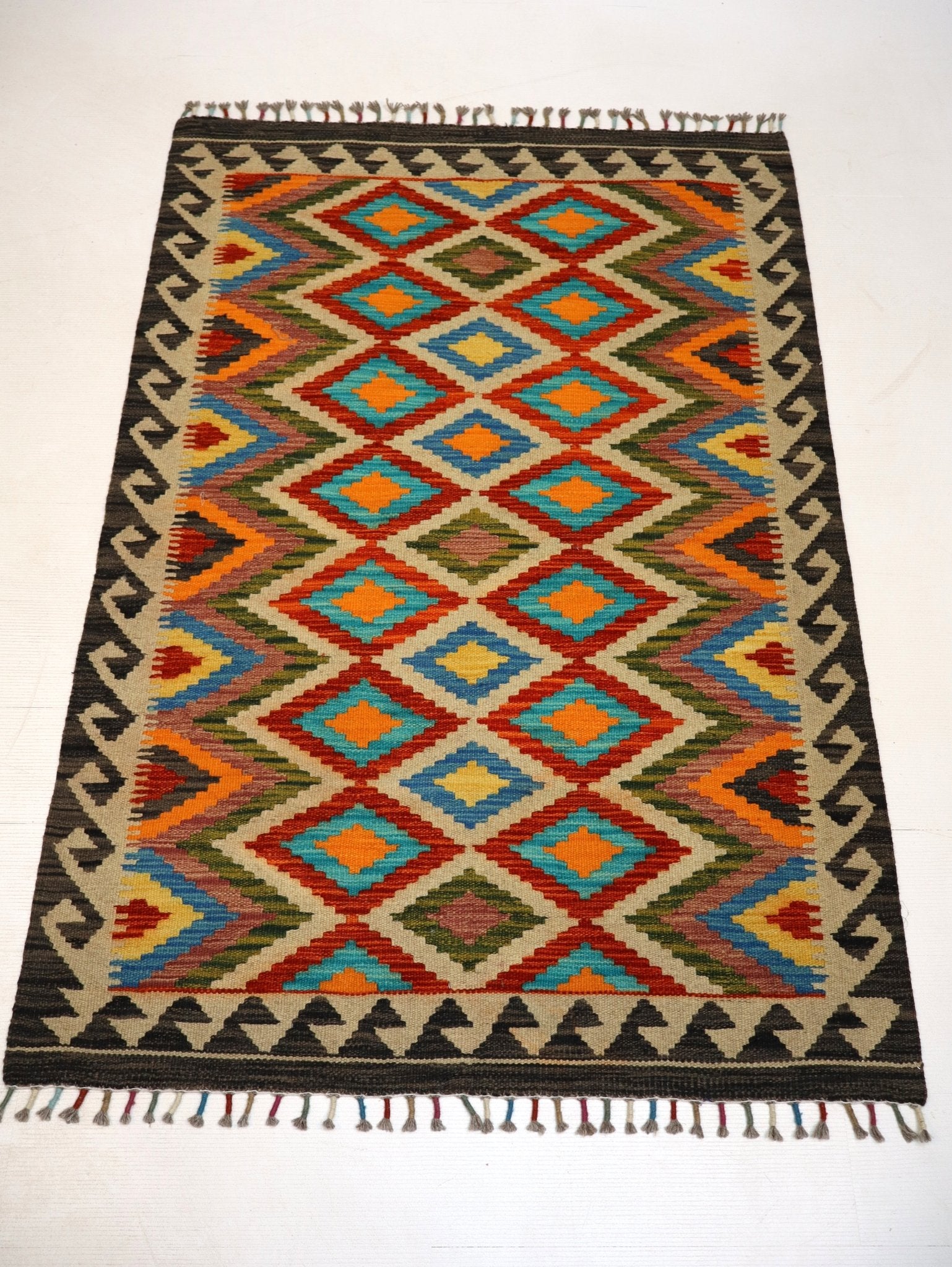 Afghan Maimana Kilim Rug | 3' 4