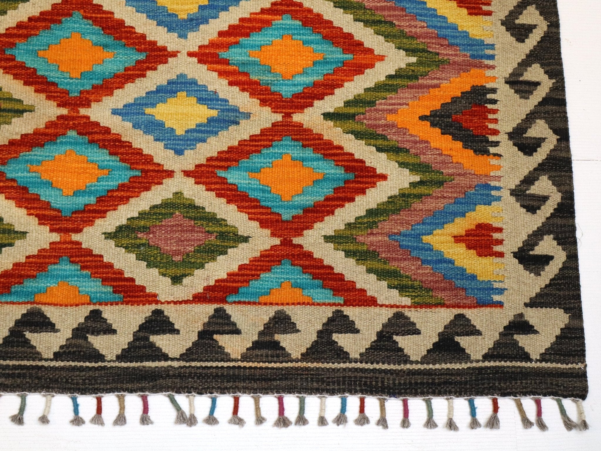 Afghan Maimana Kilim Rug | 3' 4