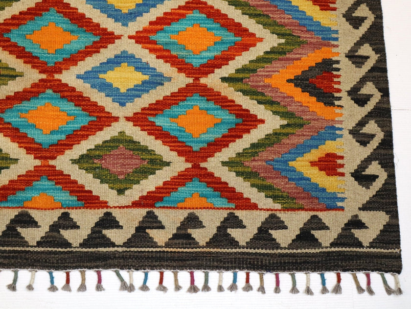 Afghan Maimana Kilim Rug | 3' 4