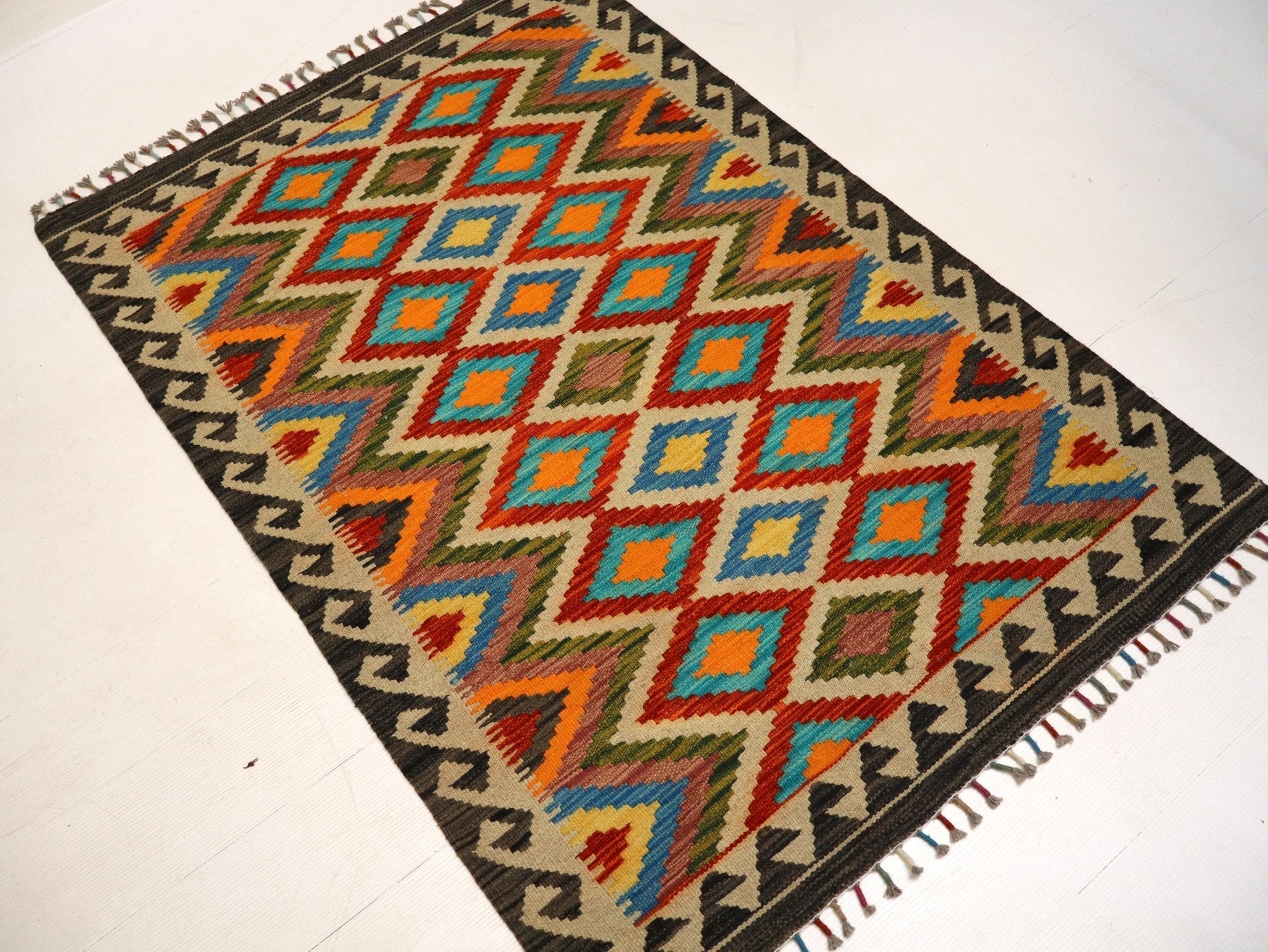 Afghan Maimana Kilim Rug | 3' 4