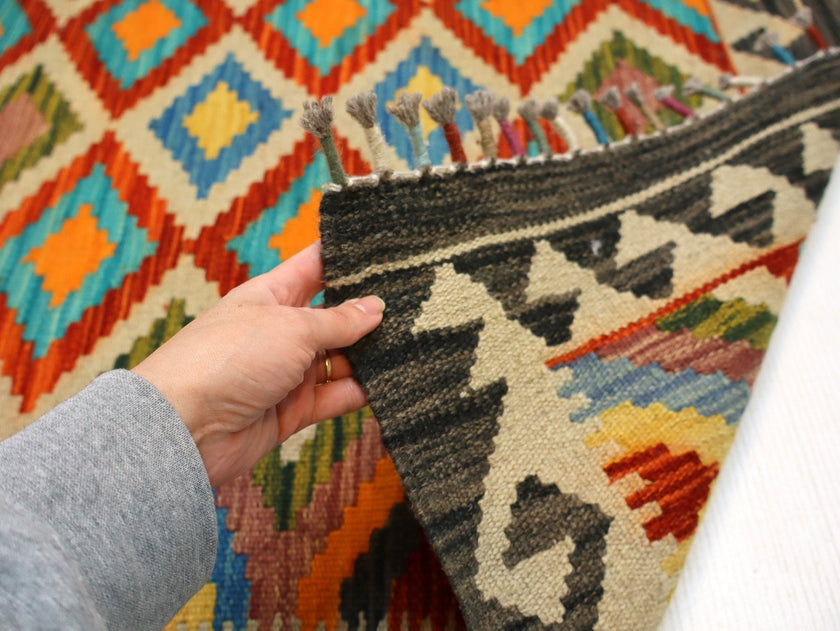 Afghan Maimana Kilim Rug | 3' 4