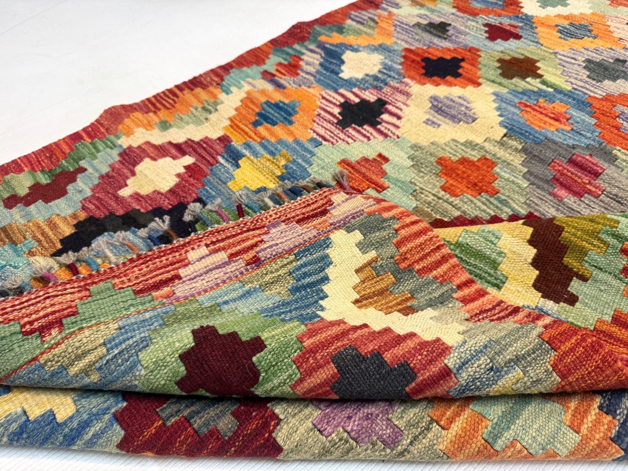 Afghan Maimana Kilim Rug | 3' 5