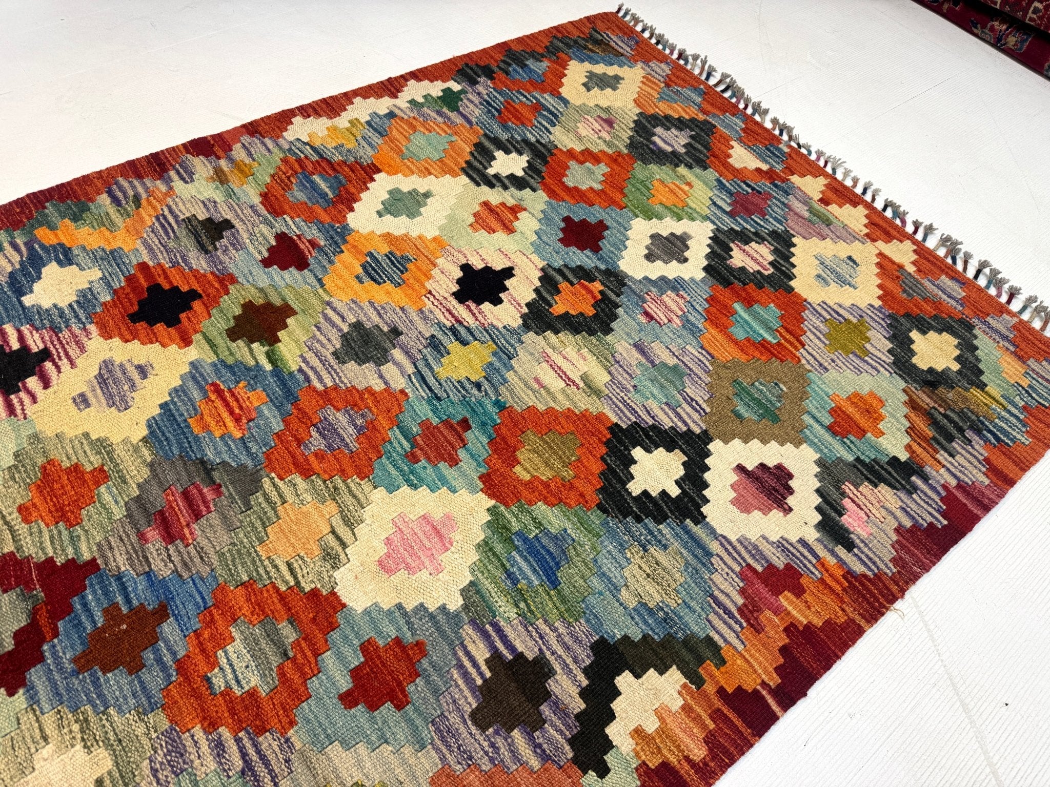 Afghan Maimana Kilim Rug | 3' 5