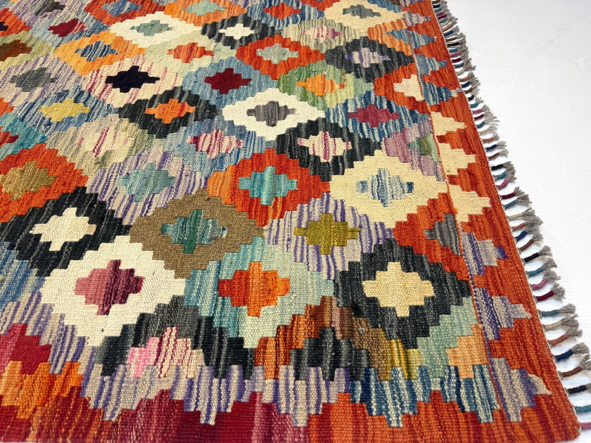 Afghan Maimana Kilim Rug | 3' 5
