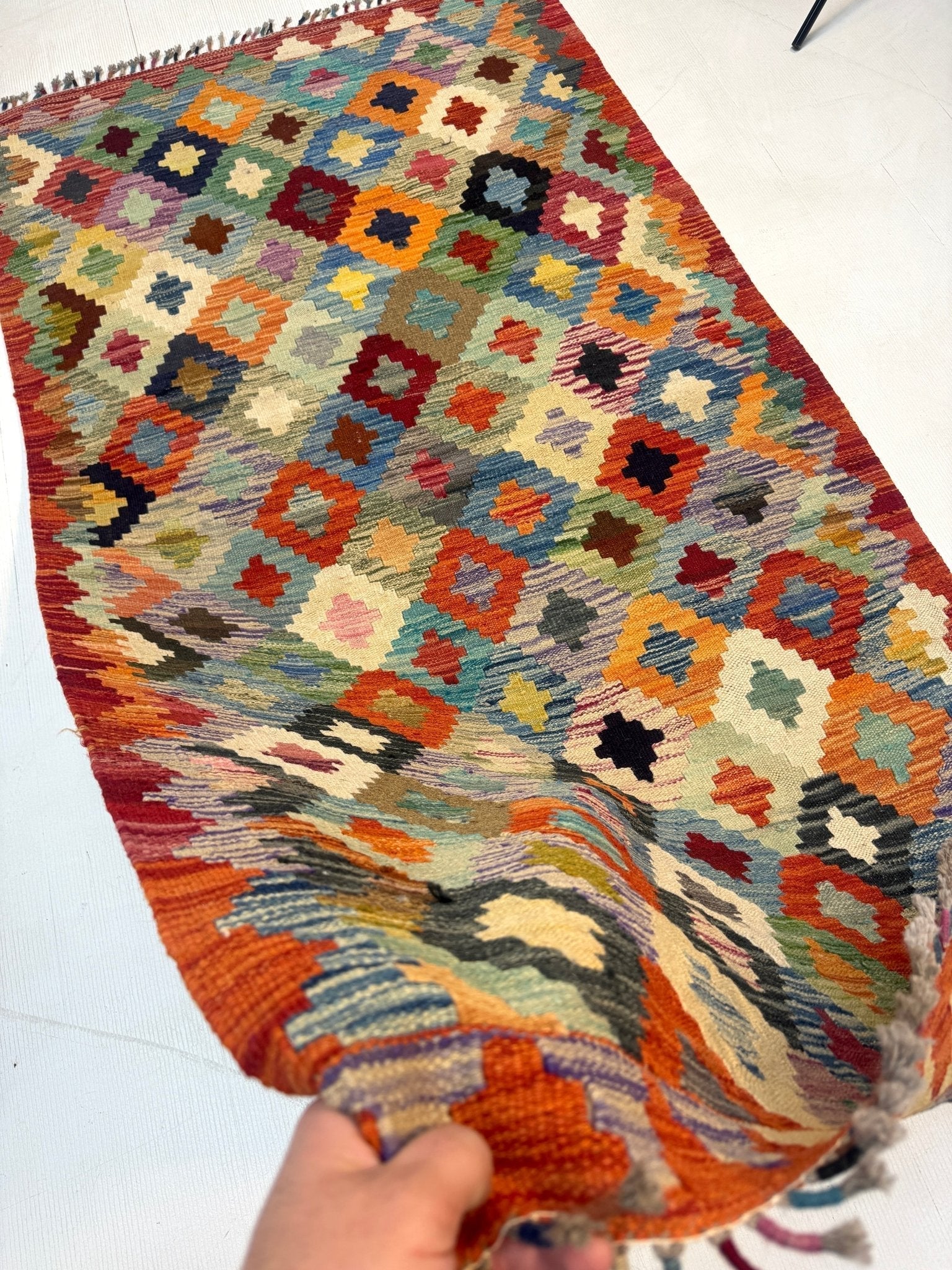 Afghan Maimana Kilim Rug | 3' 5
