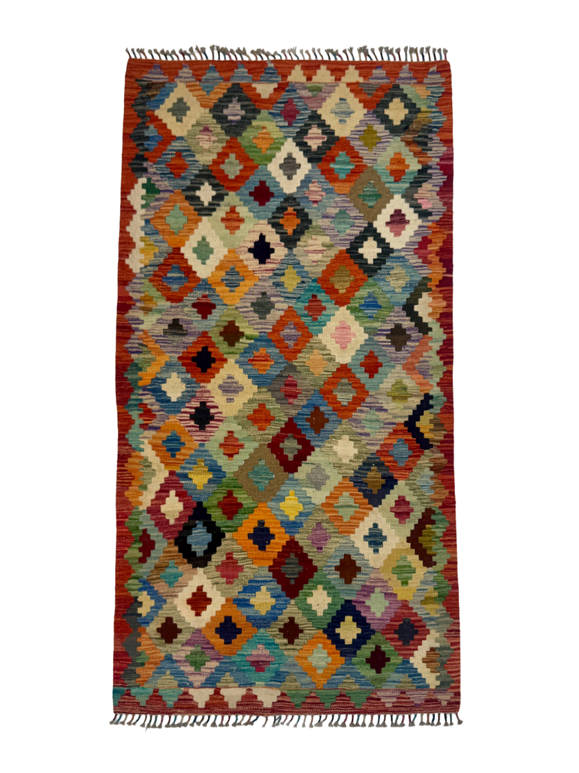 Afghan Maimana Kilim Rug | 3' 5