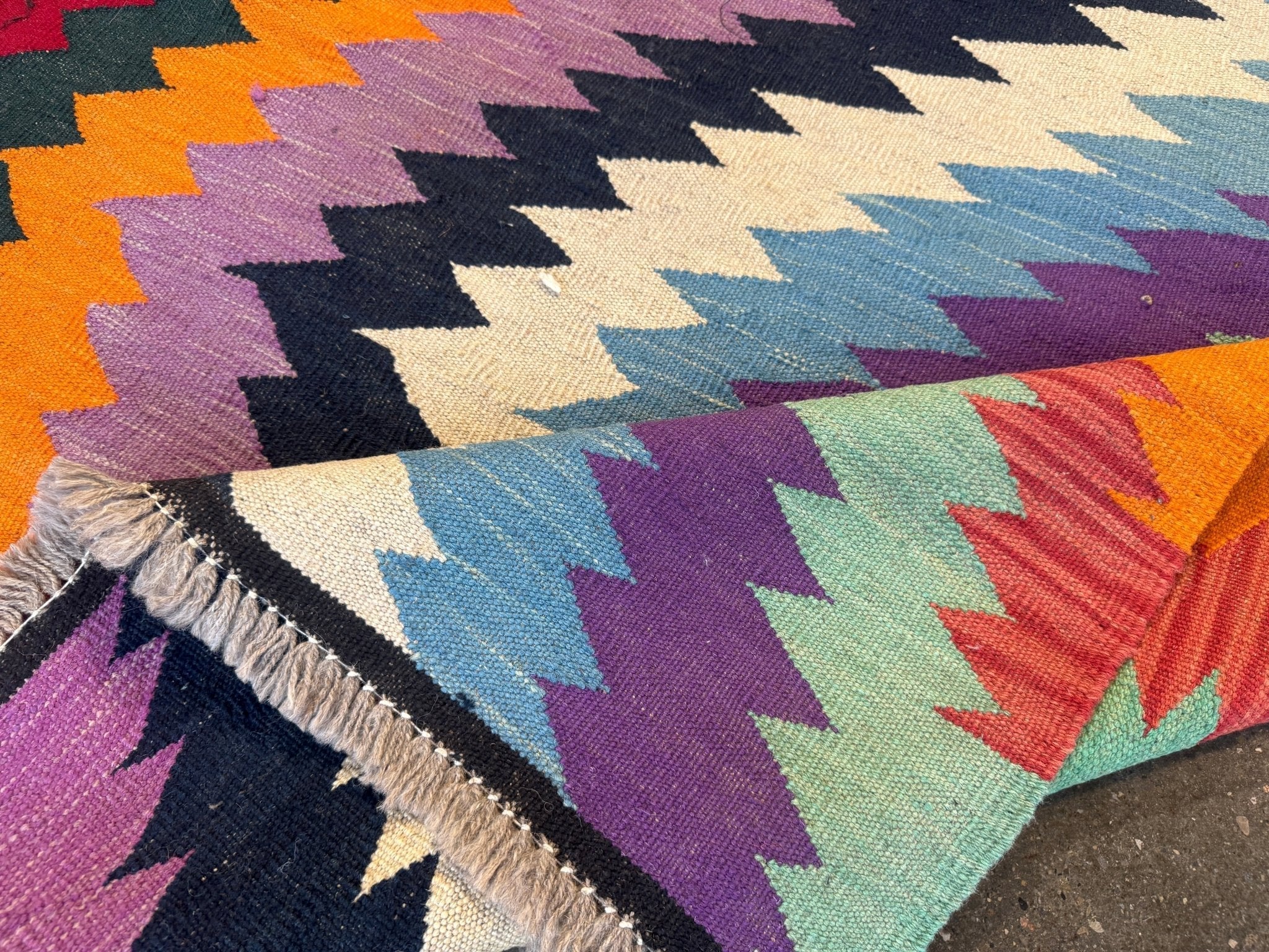 Afghan Maimana Kilim Rug | 3' 6