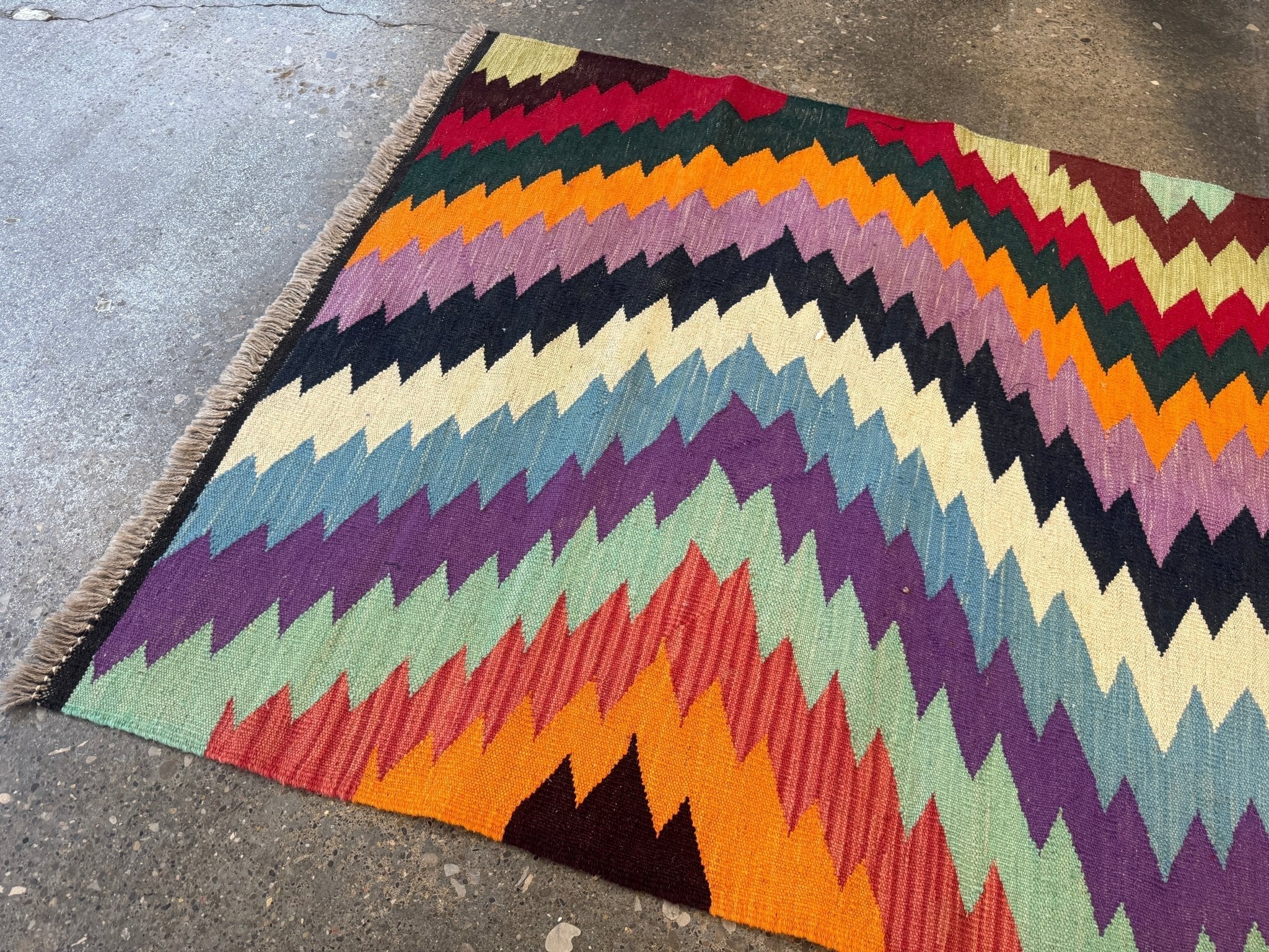 Afghan Maimana Kilim Rug | 3' 6