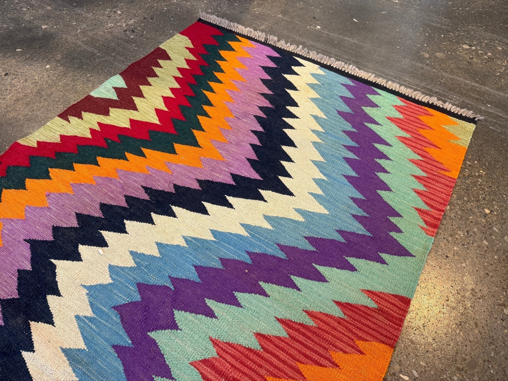 Afghan Maimana Kilim Rug | 3' 6
