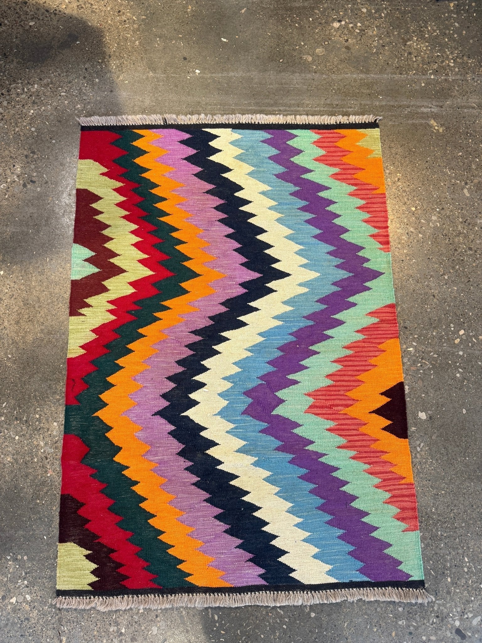 Afghan Maimana Kilim Rug | 3' 6