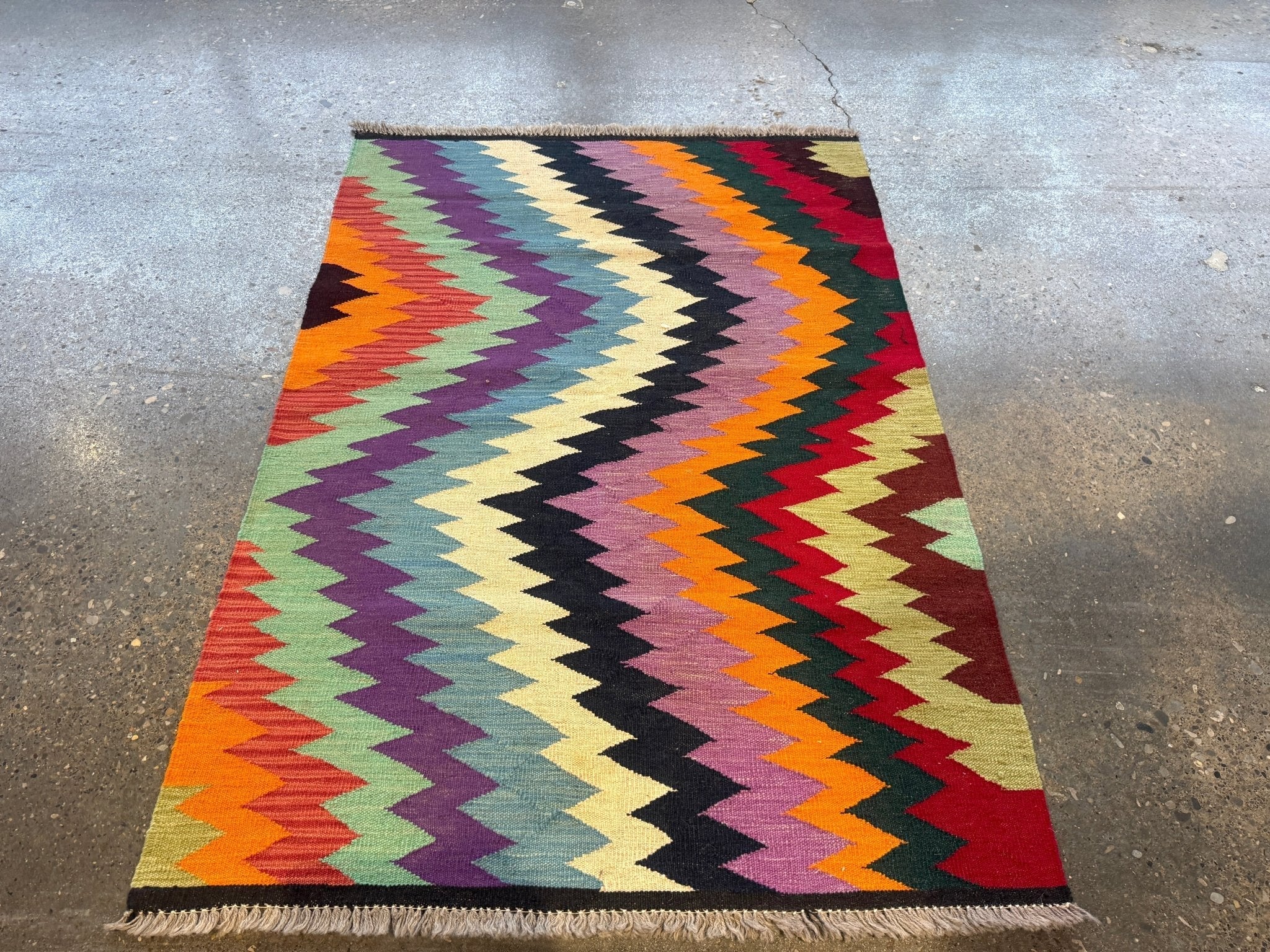 Afghan Maimana Kilim Rug | 3' 6