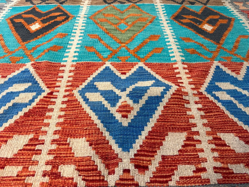 Afghan Maimana Kilim Rug | 4' 1