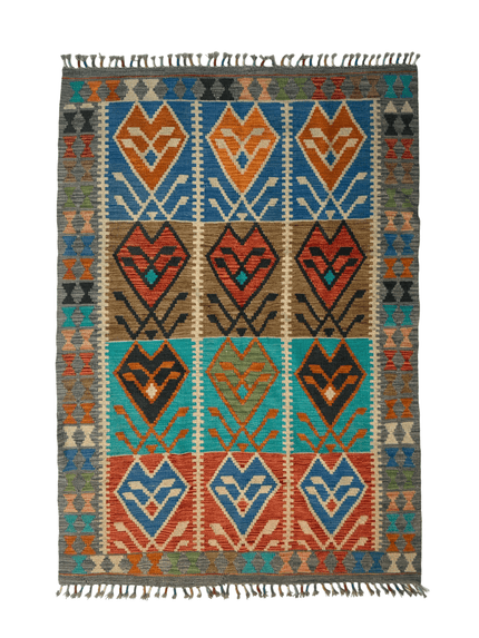 Afghan Maimana Kilim Rug | 4' 1