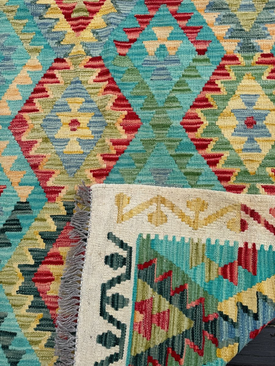 Afghan Maimana Kilim Rug | 4' 11