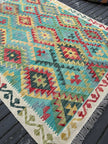 Afghan Maimana Kilim Rug | 4' 11