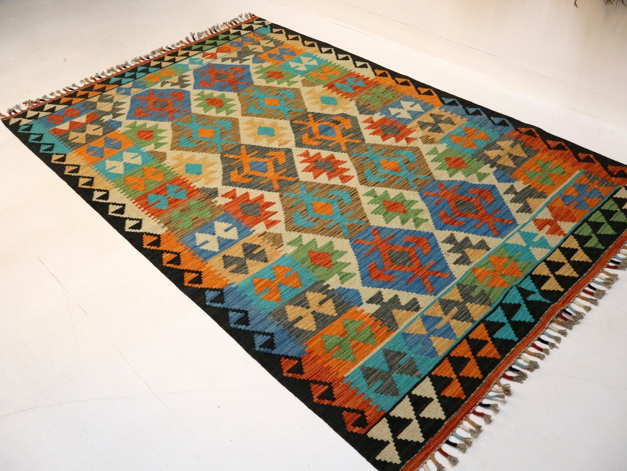 Afghan Maimana Kilim Rug | 4' 2