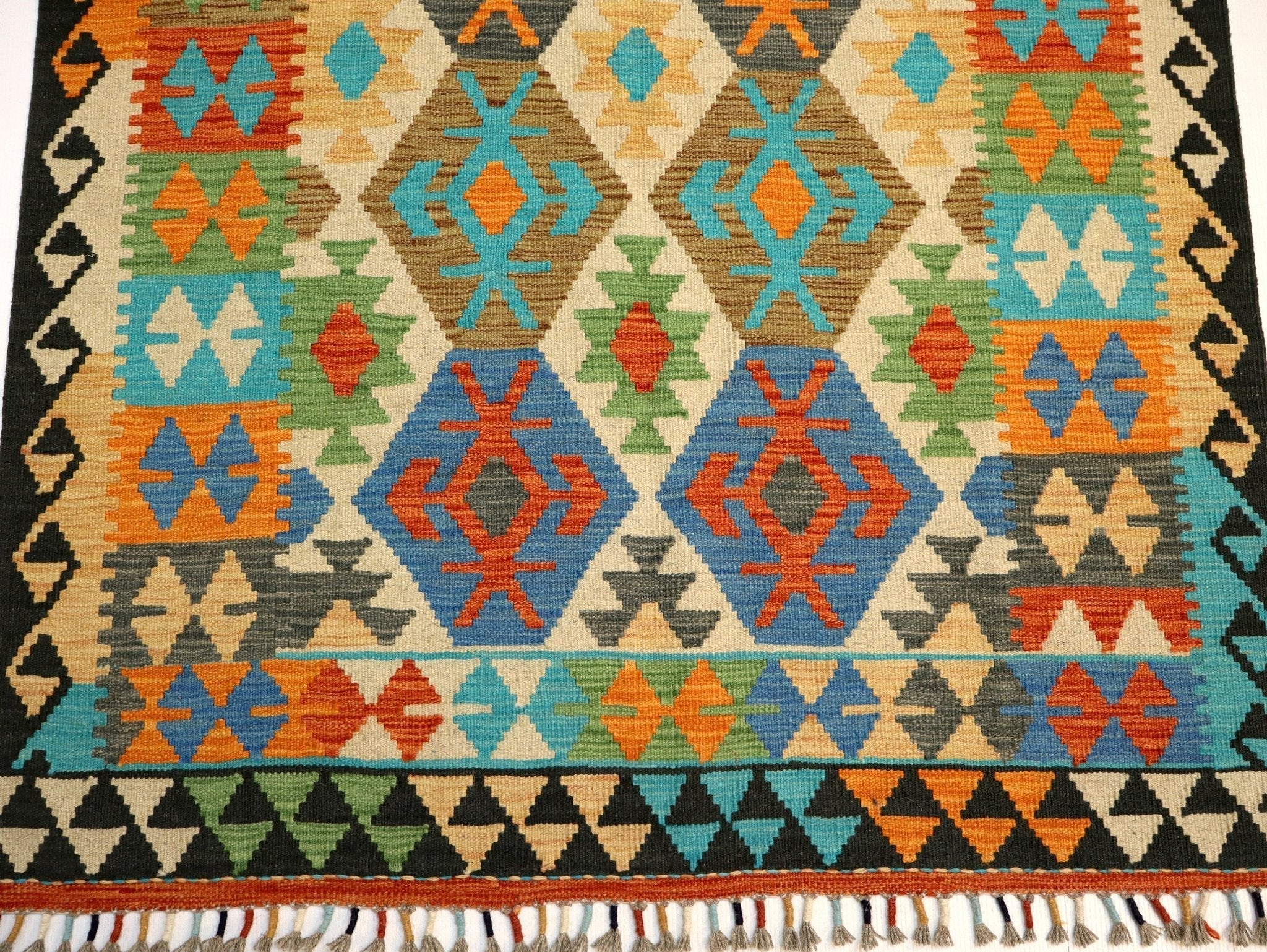 Afghan Maimana Kilim Rug | 4' 2