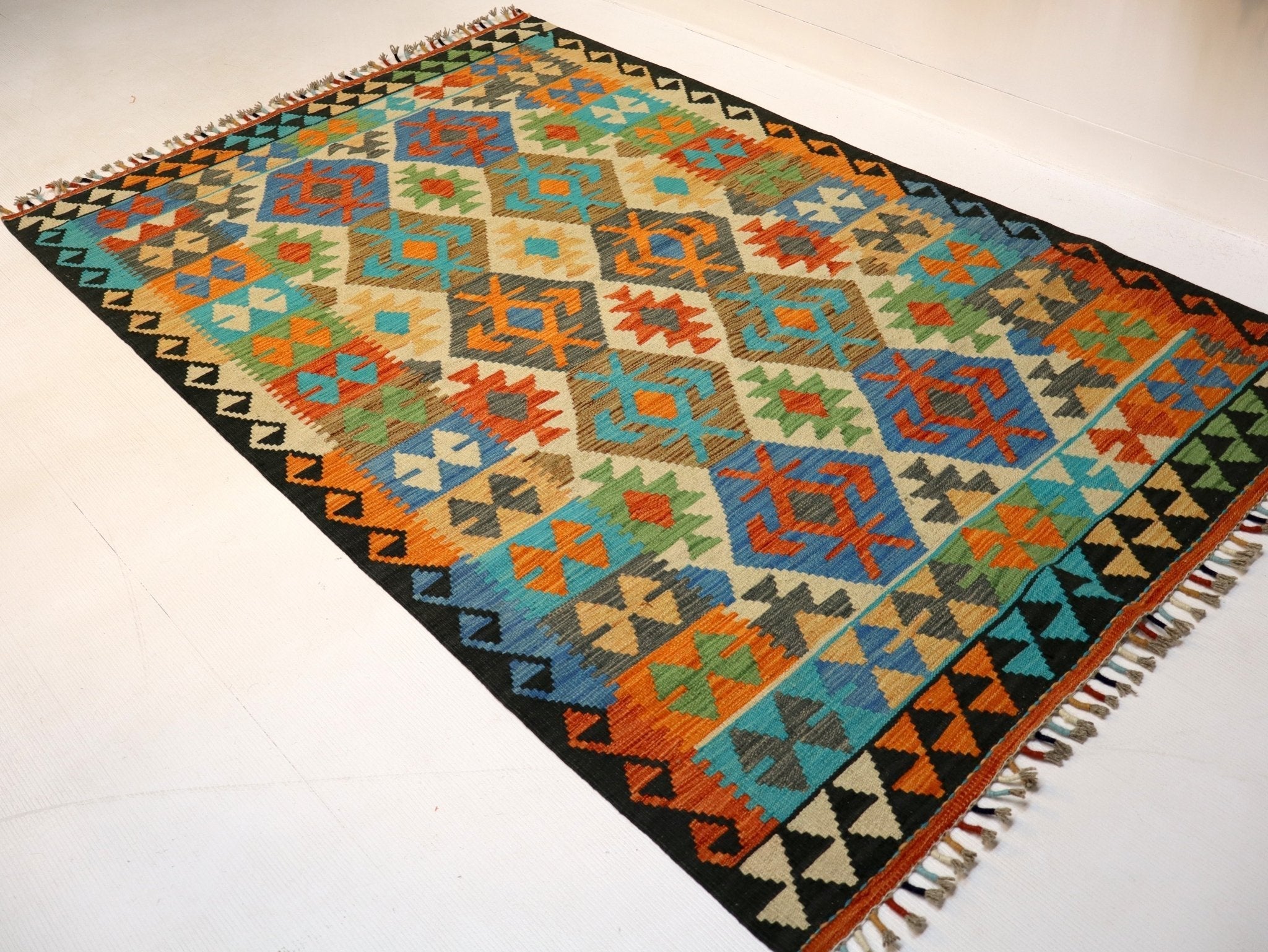 Afghan Maimana Kilim Rug | 4' 2