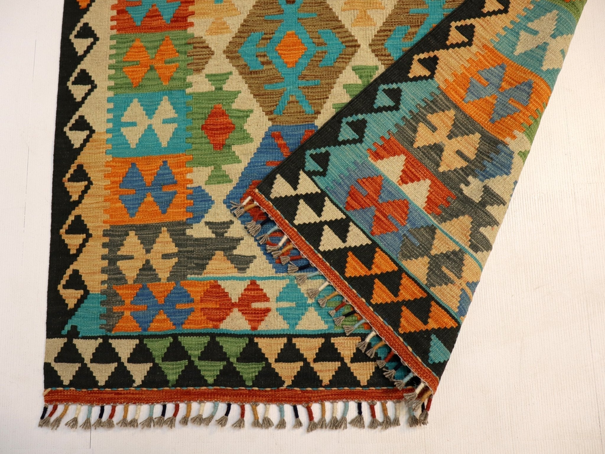Afghan Maimana Kilim Rug | 4' 2