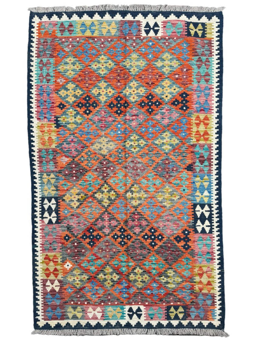 Afghan Maimana Kilim Rug | 4' 6