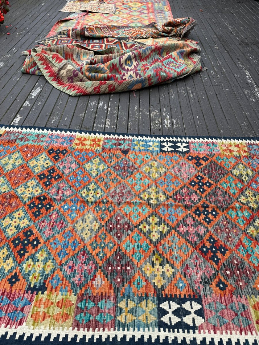 Afghan Maimana Kilim Rug | 4' 6
