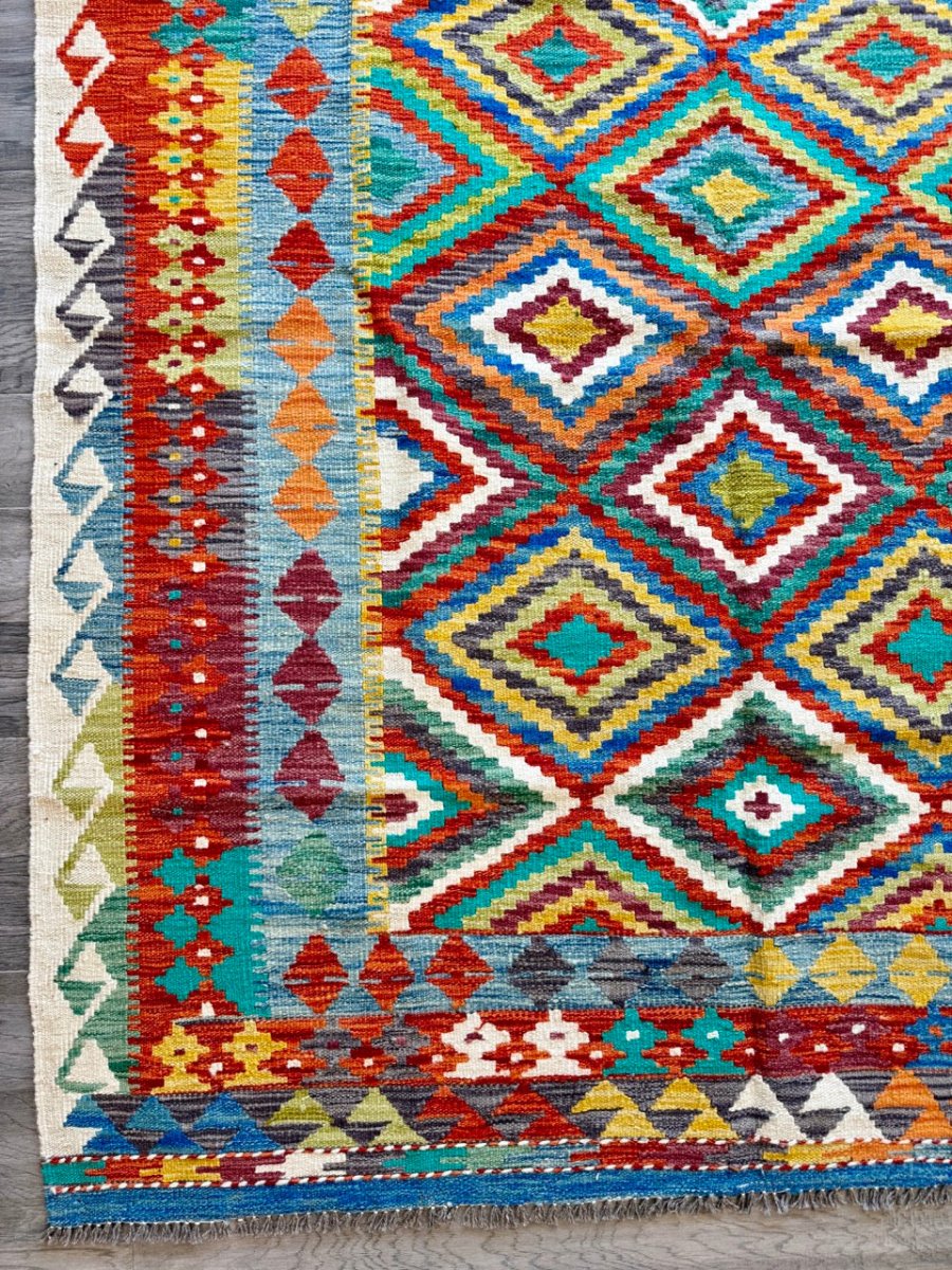 Afghan Maimana Kilim Rug | 5' 1