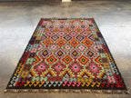 Afghan Maimana Kilim Rug | 5' 5