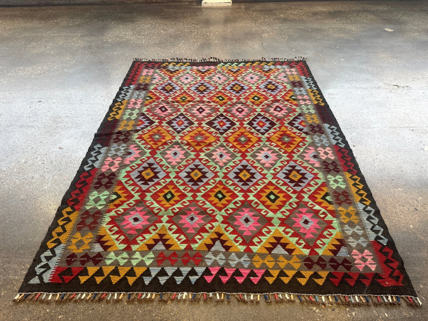 Afghan Maimana Kilim Rug | 5' 5