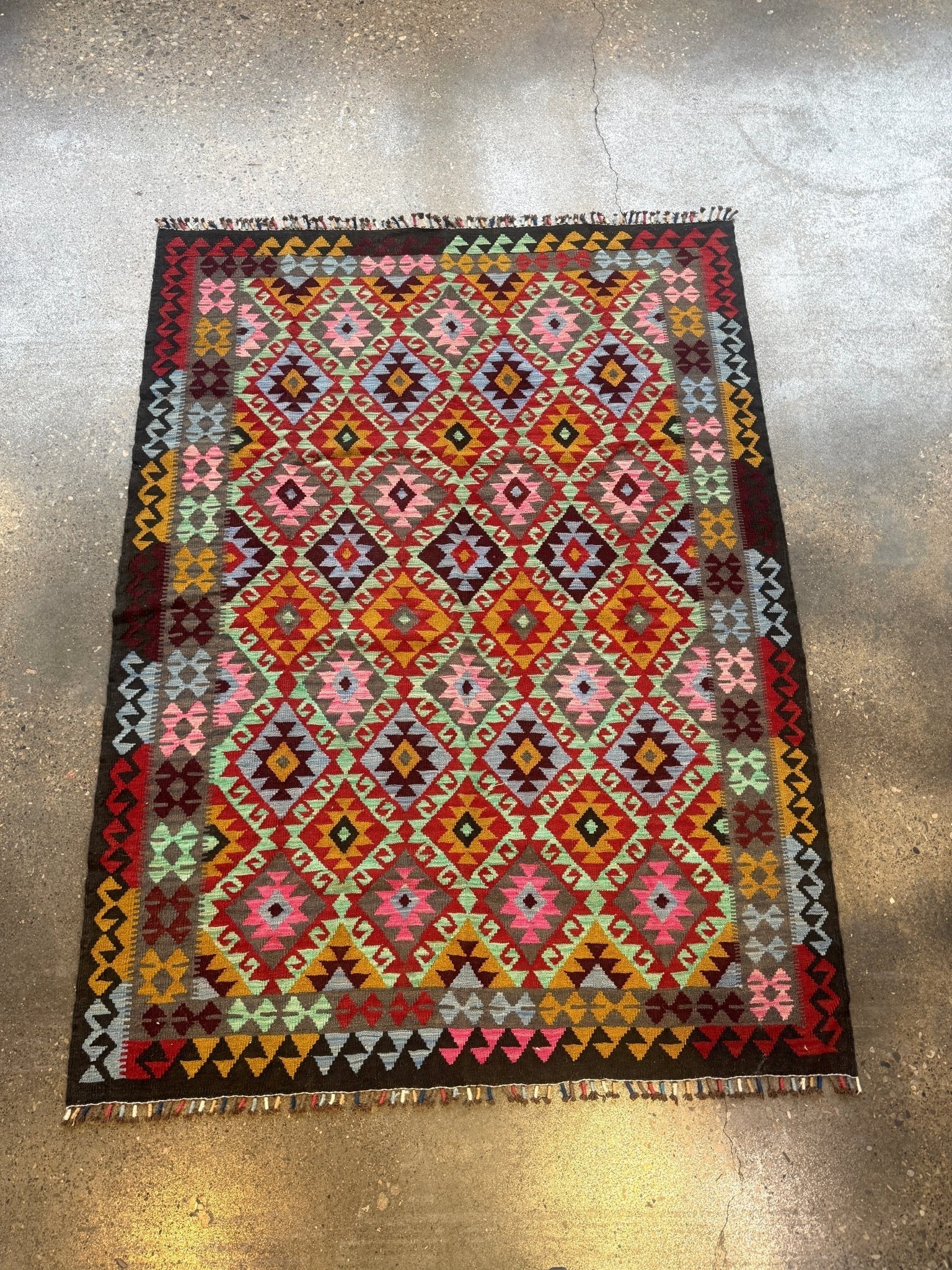 Afghan Maimana Kilim Rug | 5' 5