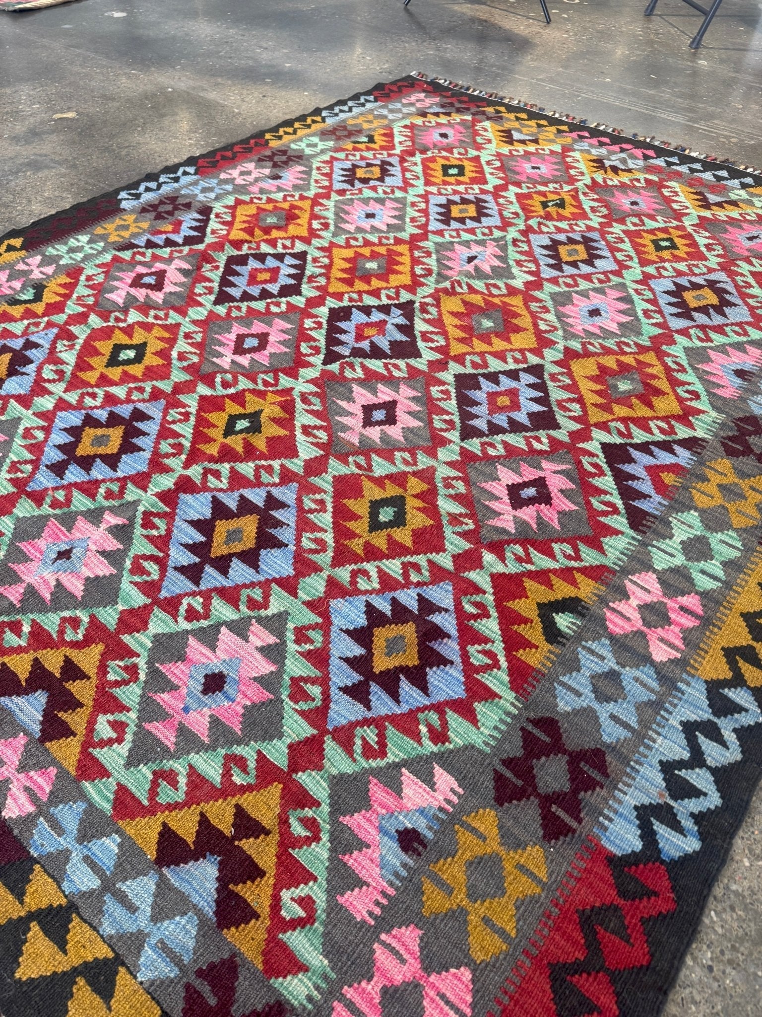 Afghan Maimana Kilim Rug | 5' 5