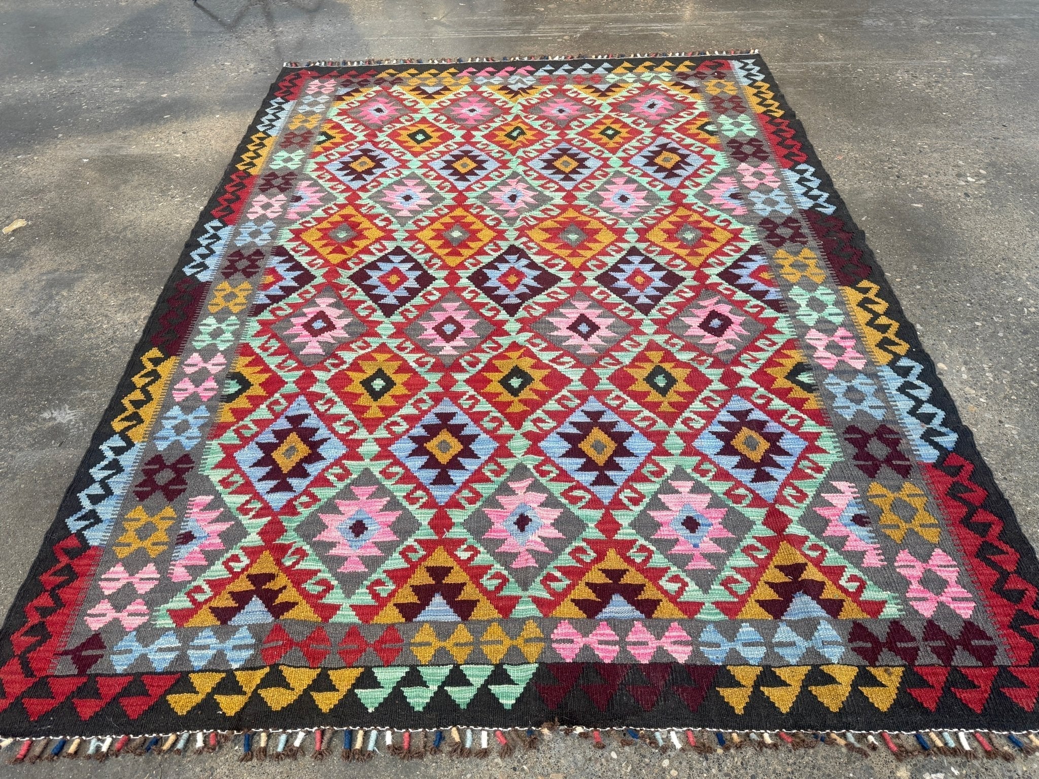 Afghan Maimana Kilim Rug | 5' 5