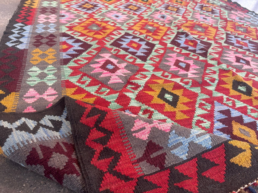 Afghan Maimana Kilim Rug | 5' 5