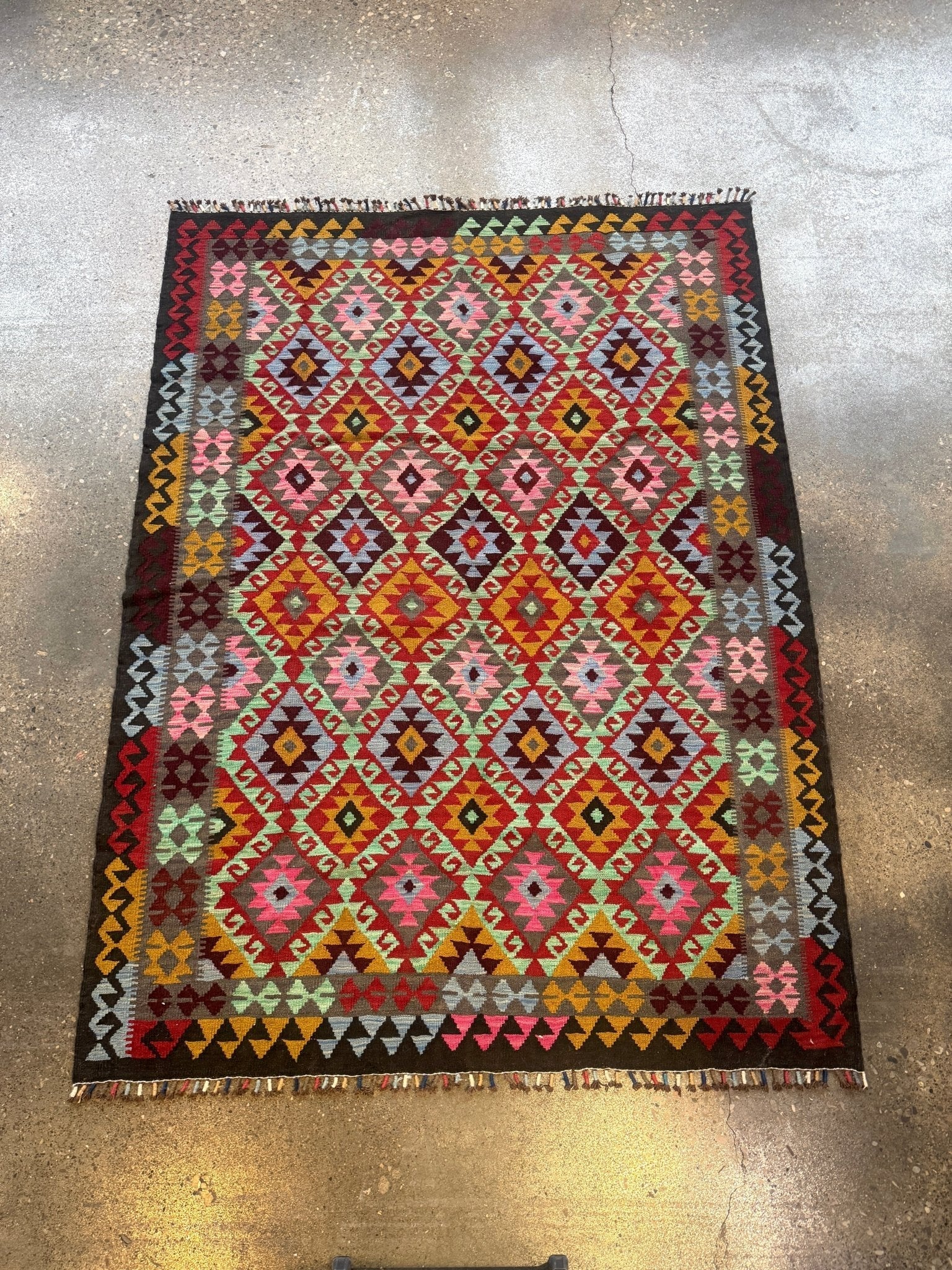 Afghan Maimana Kilim Rug | 5' 5