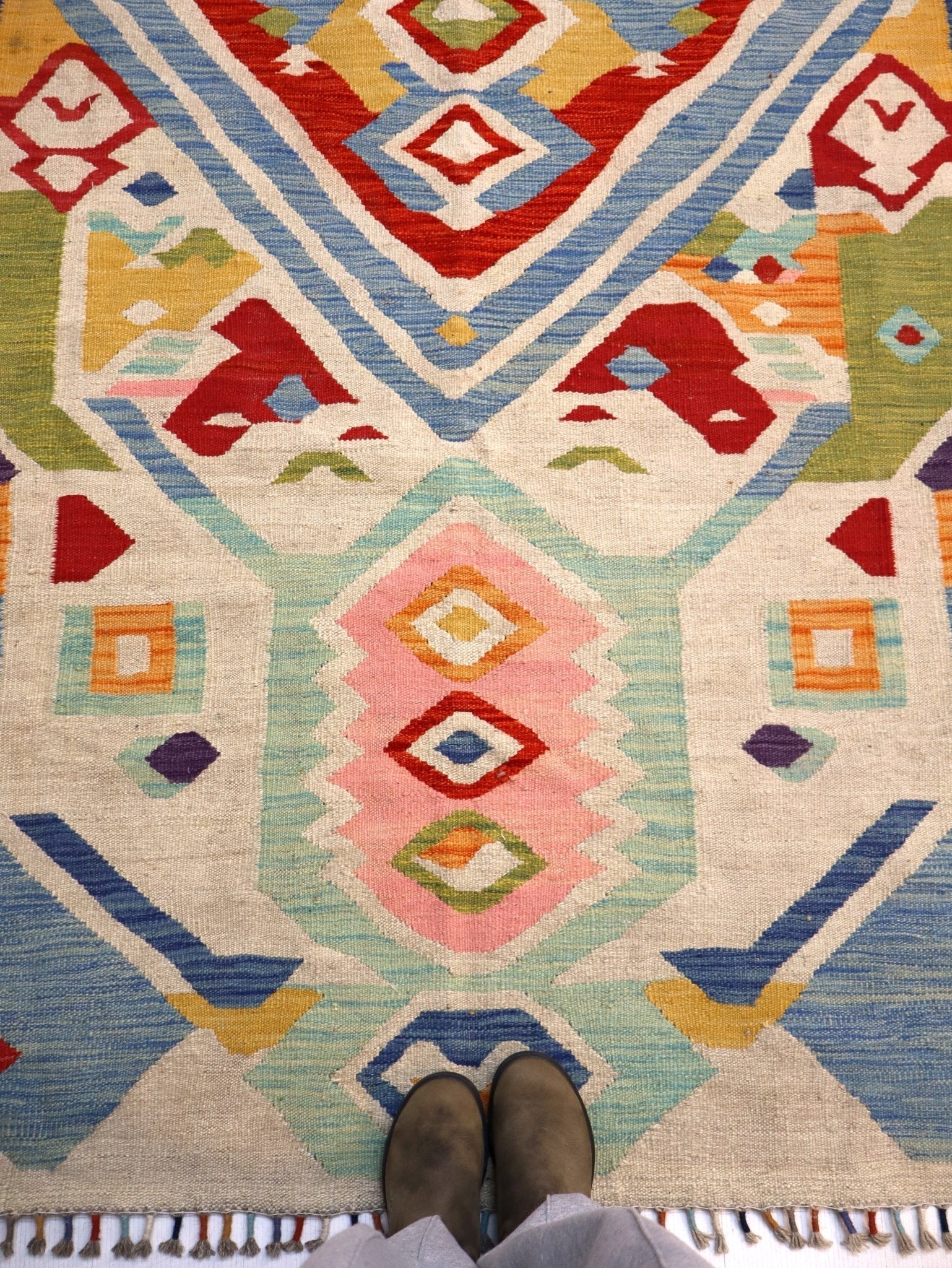 Afghan Maimana Kilim Rug | 5' 7