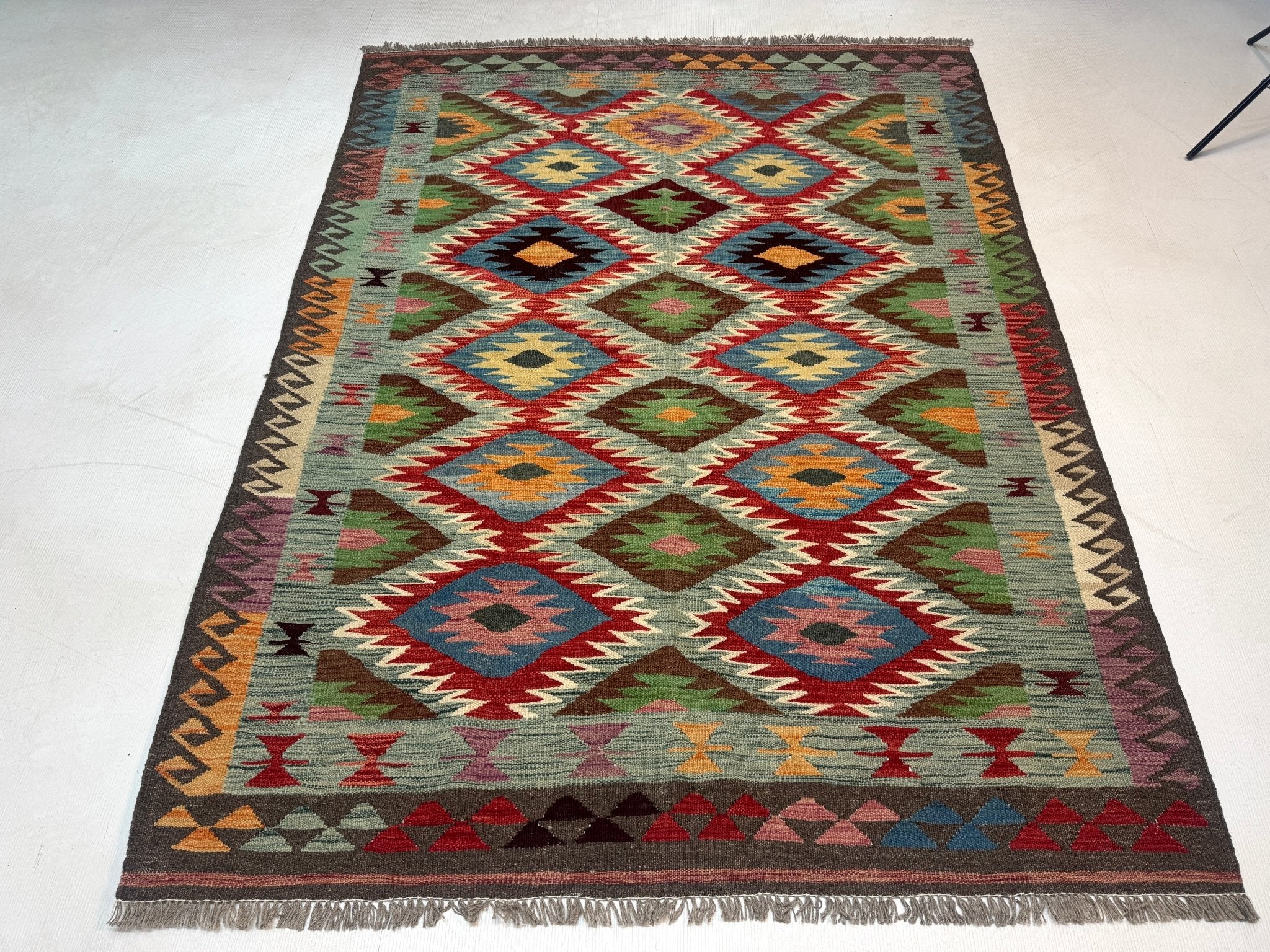 Afghan Maimana Kilim Rug | 5' x 6' 7