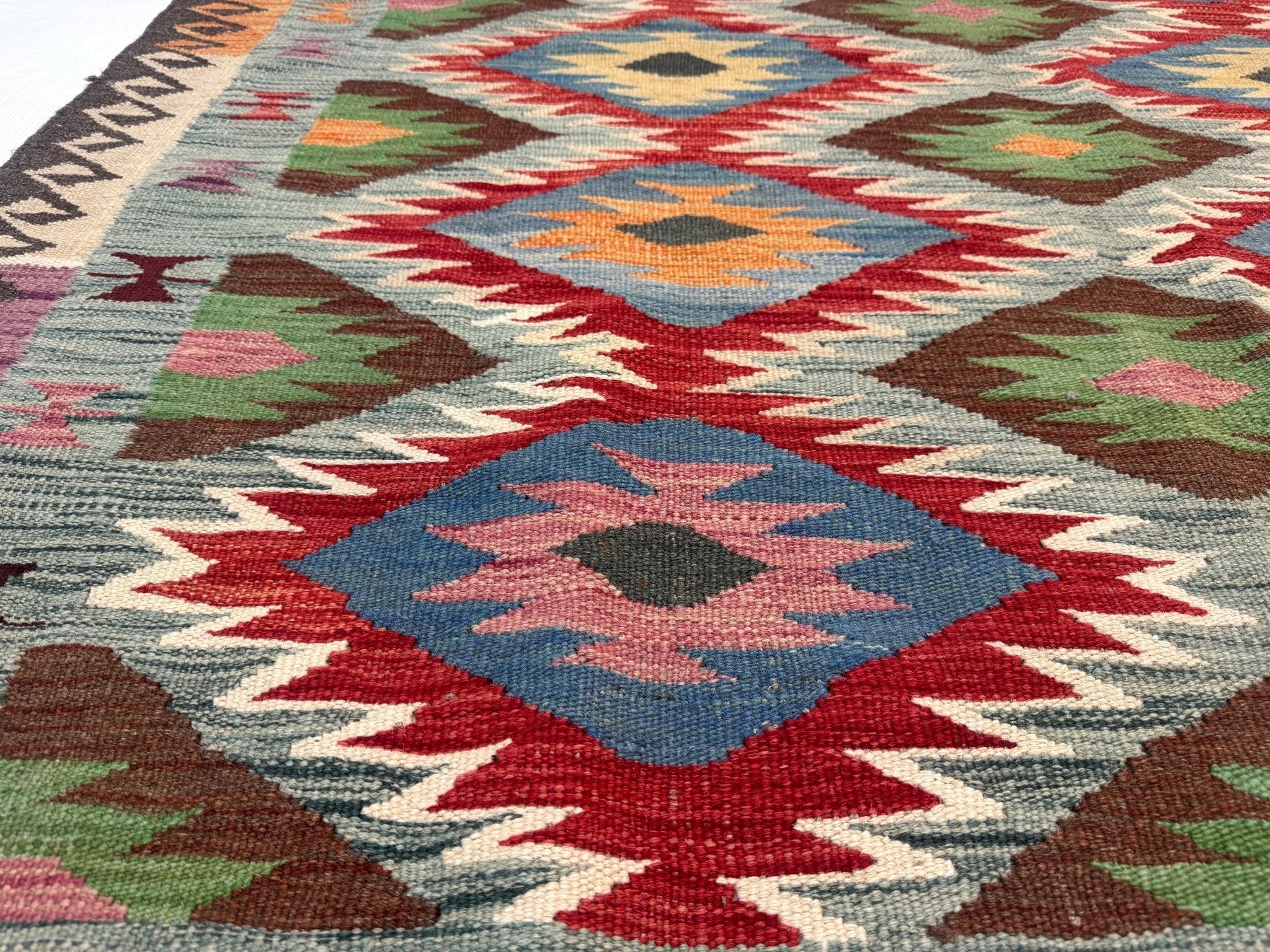 Afghan Maimana Kilim Rug | 5' x 6' 7
