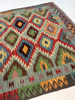Afghan Maimana Kilim Rug | 5' x 6' 7