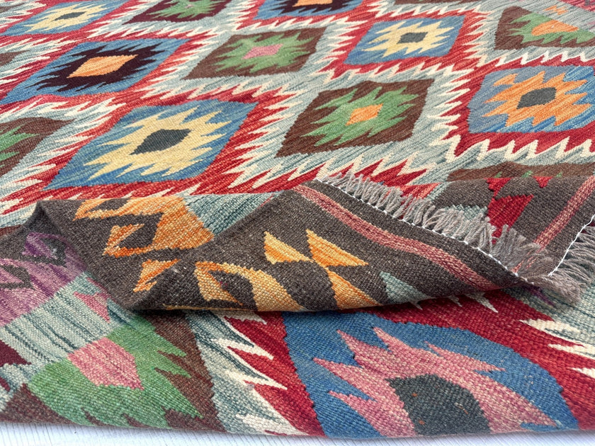 Afghan Maimana Kilim Rug | 5' x 6' 7
