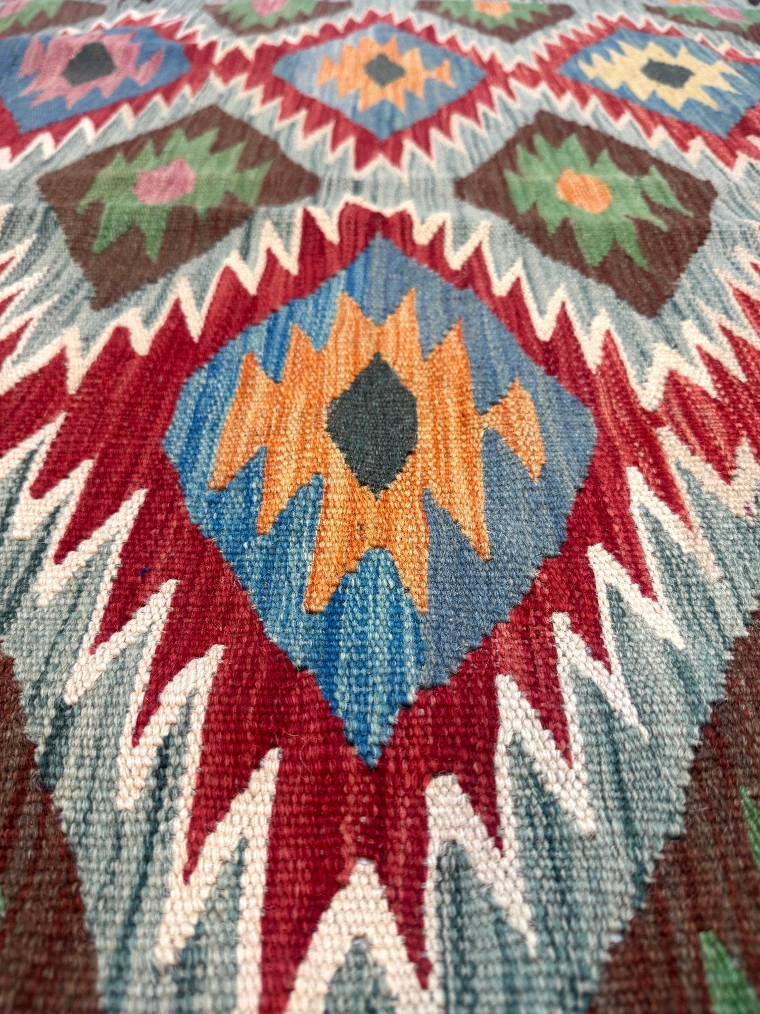 Afghan Maimana Kilim Rug | 5' x 6' 7