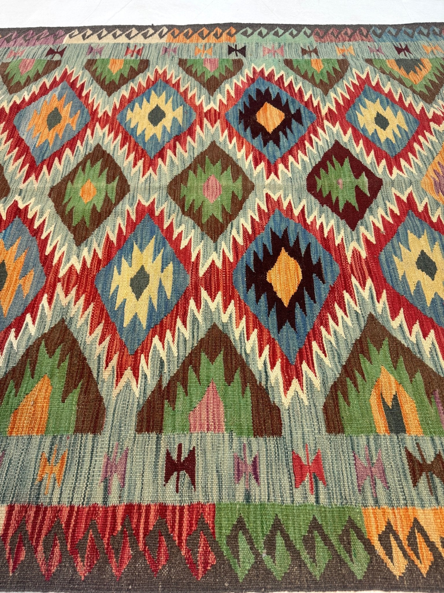 Afghan Maimana Kilim Rug | 5' x 6' 7
