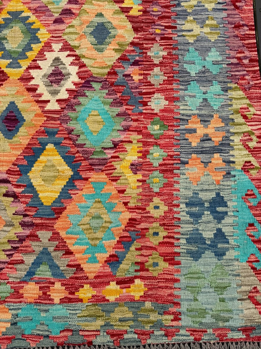 Afghan Maimana Kilim Rug | 6' 1