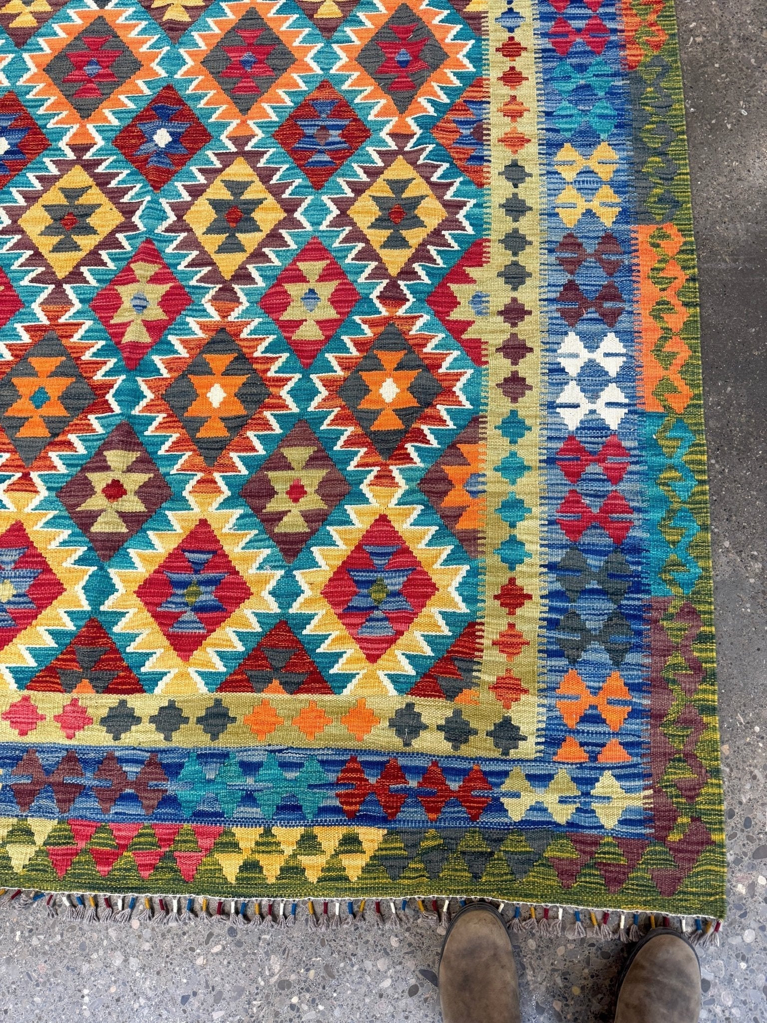 Afghan Maimana Kilim Rug | 6' 10