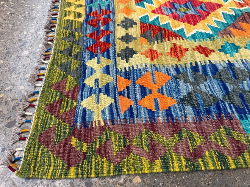 Afghan Maimana Kilim Rug | 6' 10