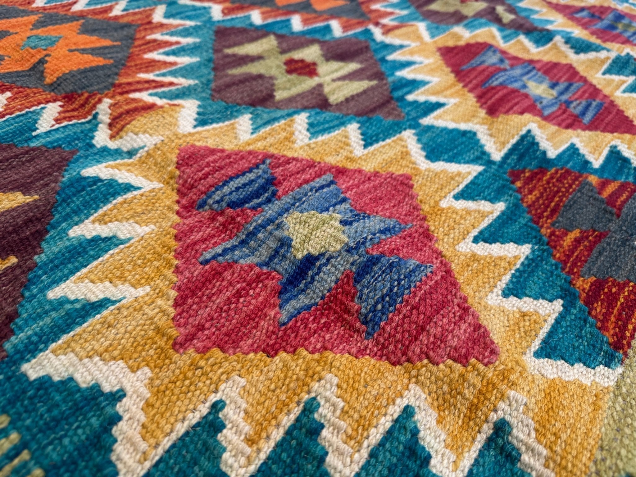 Afghan Maimana Kilim Rug | 6' 10