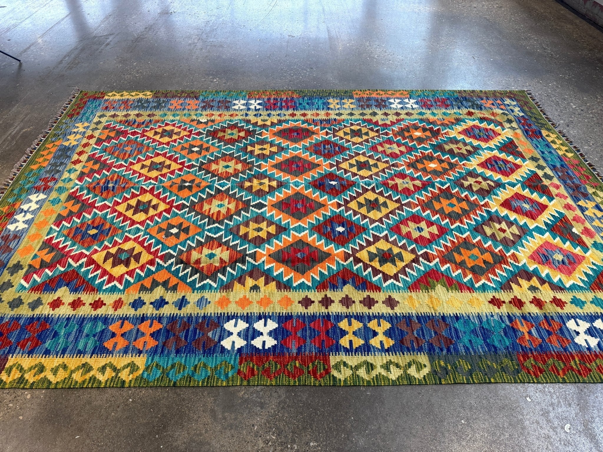Afghan Maimana Kilim Rug | 6' 10