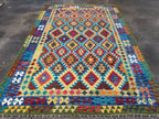 Afghan Maimana Kilim Rug | 6' 10